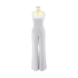 Striped Pocket Loose Long Strap Jumpsuit