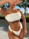 Women's split body swimsuit, bra, sexy bikini