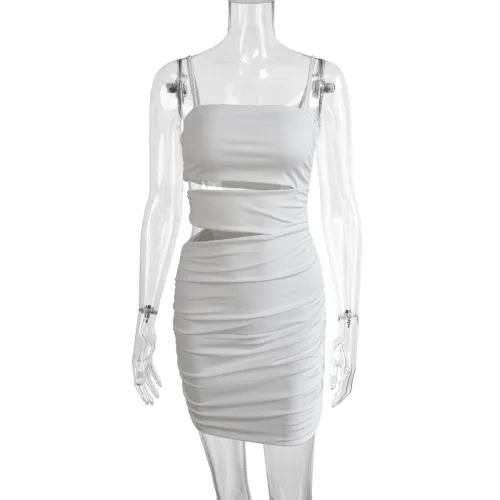 Sexy Hollow out Strap Women's Dress Sleeveless Dress