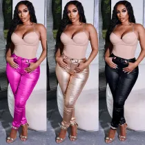 Women's gilded sexy pants