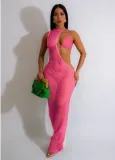 Sexy Beach Style Women's Tennis Dress, Rope Top Three Piece Set