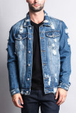 Perforated Jean jacket