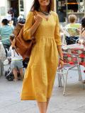 Loose oversized mid sleeved European and American dress