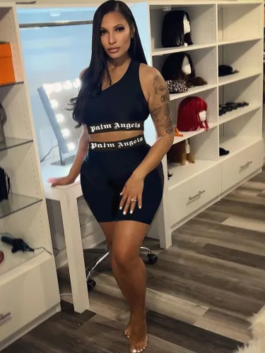 Sexy tight sports shorts set