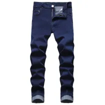 Stretch Slim Fit Retro Jeans Slim Fit Men's Casual Amazon Denim Pants