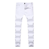 Stretch Slim Fit Retro Jeans Slim Fit Men's Casual Amazon Denim Pants