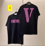 Unisex Big V Couple Loose Short Sleeve T-shirt for Men and Women