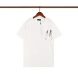 Amiri hand-painted splash ink graffiti flow paint niche trendy brand high street men and women couple solid color loose short sleeved T-shirt