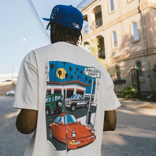 Cartoon 911 Racing Fashion Brand High Street Loose Men's and Women's Short Sleeve T-shirt