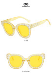 Cross border Pentagram sunglasses 2023 new fashion sunglasses personality Sunglasses concave shape photo girl