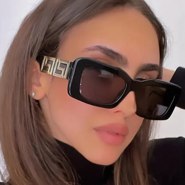 Sunglasses square retro jelly colored sunglasses