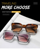 Retro Michelin sunglasses Square black plain sunglasses