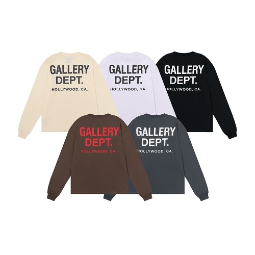 Pure cotton loose fitting long sleeved T-shirt with letter printing bottom top