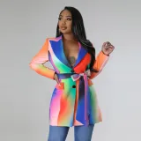 Fashion suit skirt printed dress