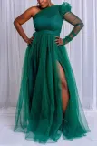 Loose hem mesh dress