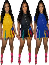 Fashion Colorful Tassel Shorts Women's Two Piece Set