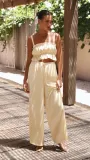 Two piece chest and wide leg set