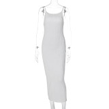 3D Line Sexy Slim Fit Dress with Strap