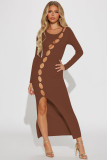 Sexy Perforated Split Hollow Out Dress