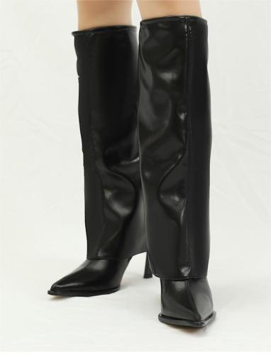 Thin heeled pointed boots, pant sleeves, long boots, women's high boots