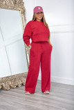 Women's sweater set with thickened casual two-piece autumn and winter sportswear long sleeves