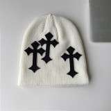 Cross wool hat