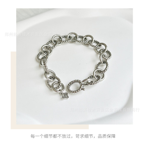 Circular buckle bracelet popular woven twisted thread bracelet