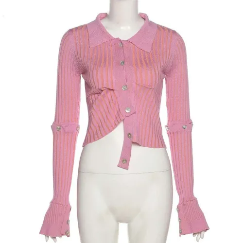 Sexy High Elastic Sweater Knit Top