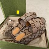Embroidered slippers, printed with increased thickness, casual one line female sandals