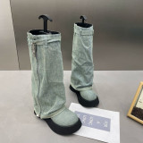 Fake pants and boots for women's fashion boots