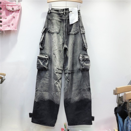 Wash gradient workwear casual jeans