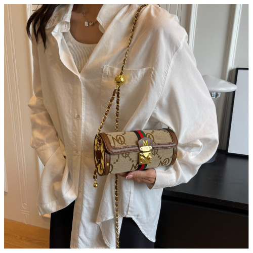 Small square bag, one shoulder crossbody casual mobile phone bag, fashionable and versatile small round bag