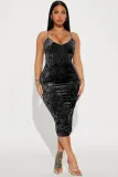 Sexy and fashionable camisole strapless dress