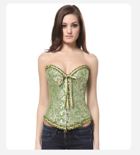 Tight corset can be worn externally to support the chest, tighten the abdomen, and shape the body
