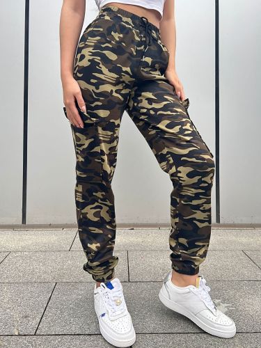 Sports pants camouflage printed floral bouquet leggings