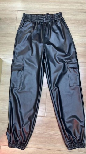 Women's leggings loose fitting leather pants