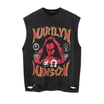 Sleeveless T-shirt men's loose shoulder vest