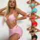 Three piece bikini swimsuit set