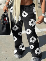 Oversized women's 3D printed pants