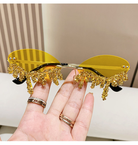 Handmade diamond studded sunglasses