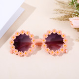 Children's Daisy Round Frame Petal Glasses