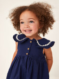 Cute Doll Collar Children's Princess Dress Pure Cotton Sleeveless Girl's Dress