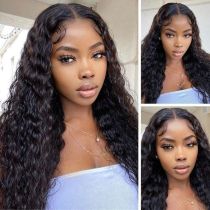 Human hair, wig, long curly hair