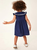 Cute Doll Collar Children's Princess Dress Pure Cotton Sleeveless Girl's Dress