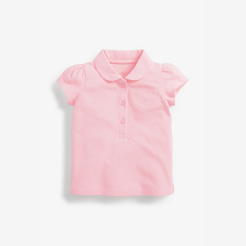 Children's top lapel pure cotton T-shirt