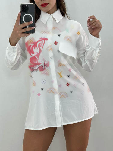 Digital colorful printed casual shirt (including pockets)
