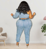 Diagonal Shoulder Single Sleeve Set