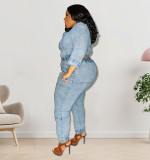 Diagonal Shoulder Single Sleeve Set