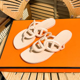Jelly women's shoes, herringbone clip on sandals