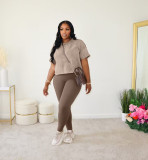 Printed casual sports suit
